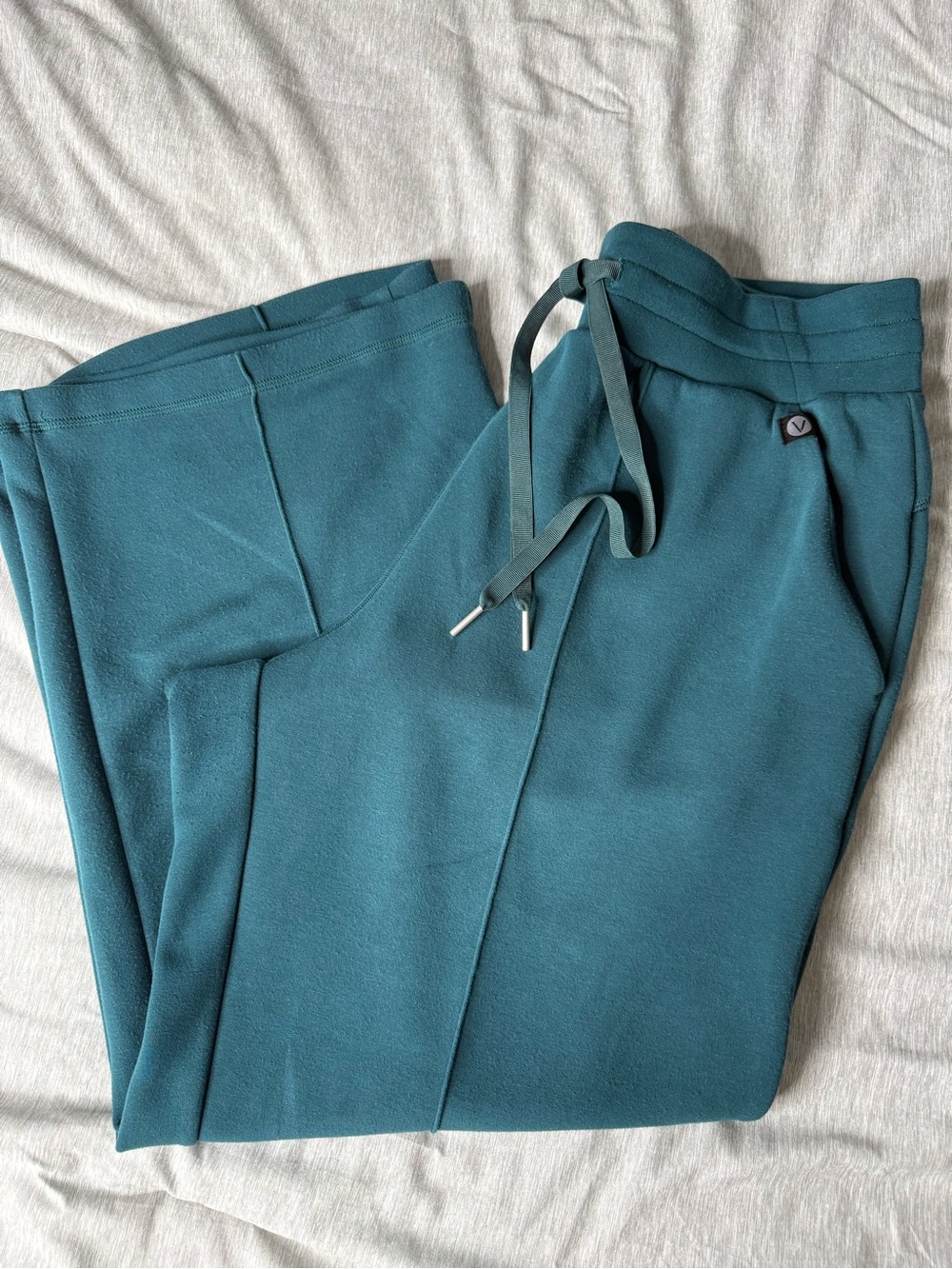 Womens LIVI for Lane Bryant Teal Wide Leg Drawstring Pants